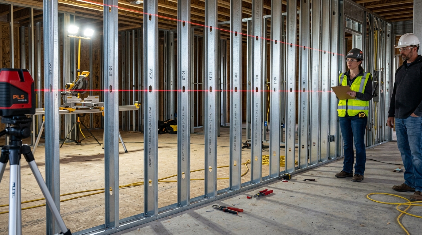 Wood Shrinkage vs. LGSF Stability: Why Walls Drop 3/4 Inch and How Steel Eliminates Drywall Cracks