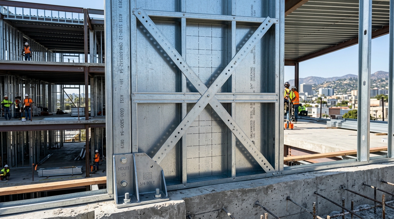 Seismic Physics (V = Cs × W): Why Lightweight LGSF Protects Homes in LADBS Zones D-F