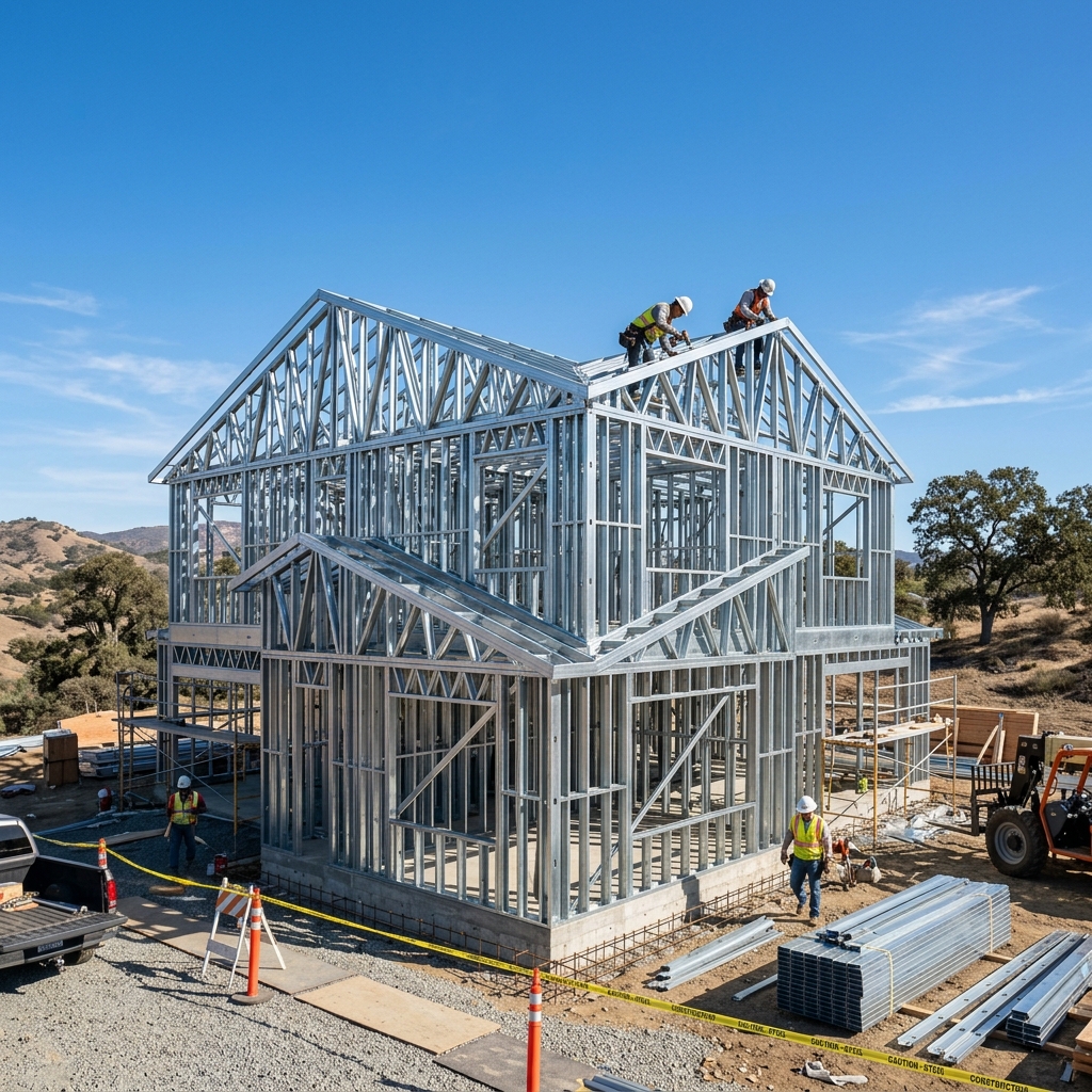 Why Steel Framing Beats Traditional Wood for California Homes